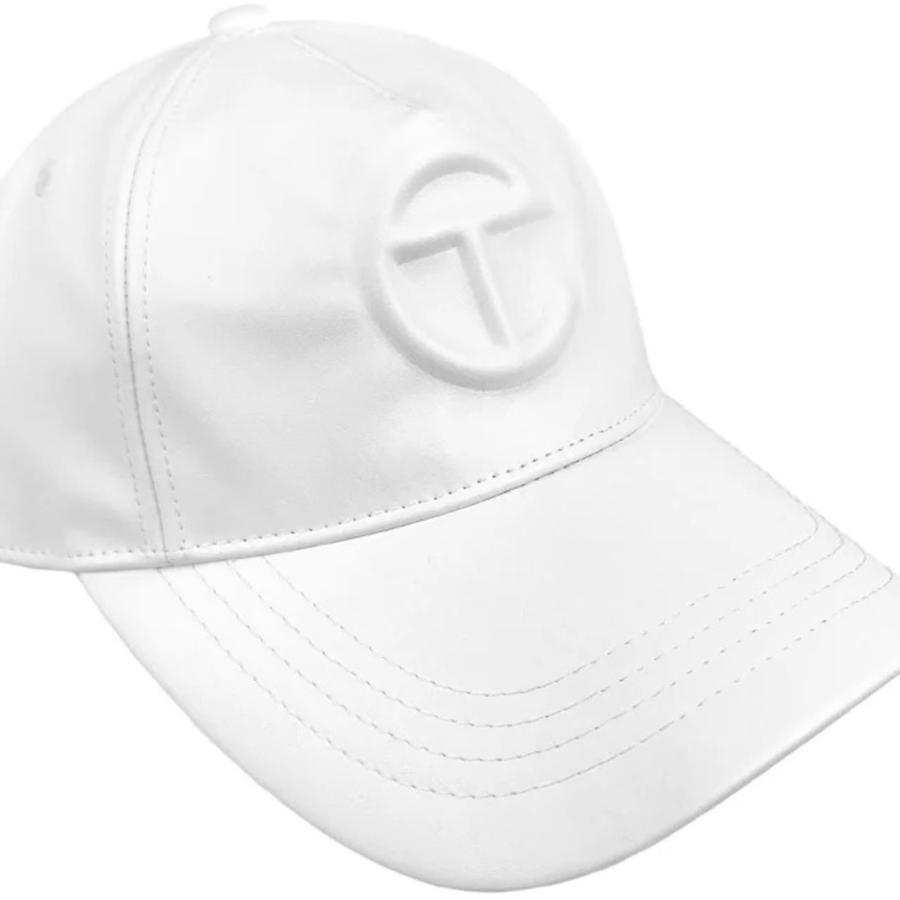 Telfar Logo Embossed Hat - White